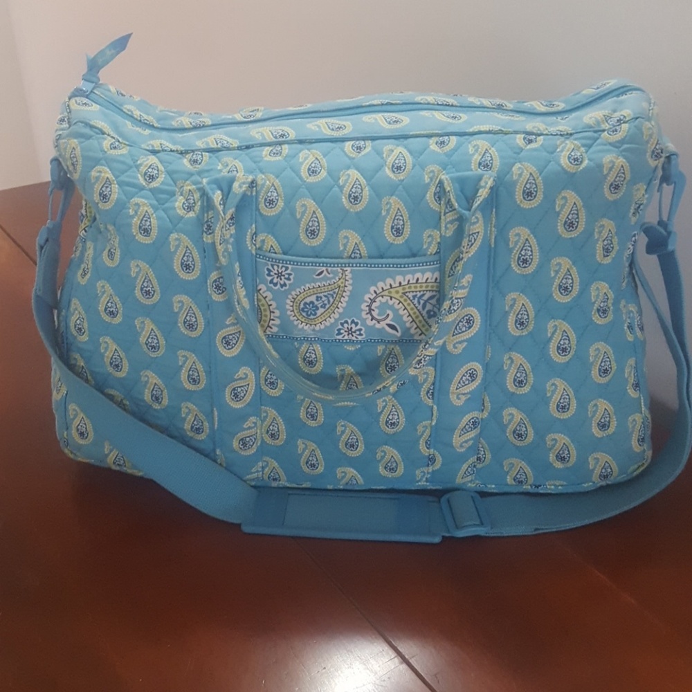 Vera Bradley Bermuda Blue Weekender Bag